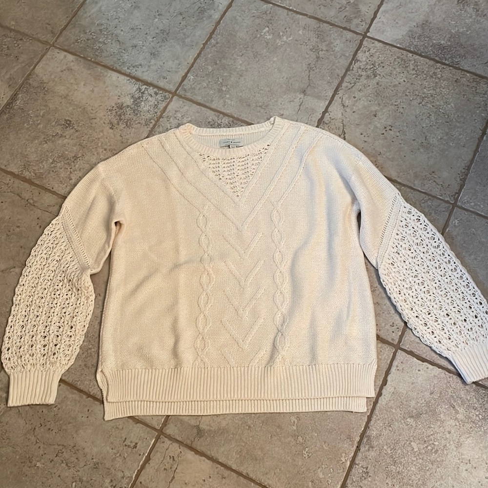 Lucky brand ivory sweater